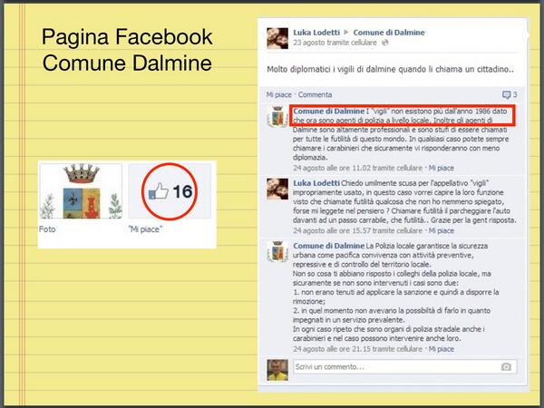 ultimo problema dell'ufficio stampa è la pagina fan su Facebook: quella di dalmine ha ben 16 likes #opendalmine http://t.co/Fu0wA70WUC